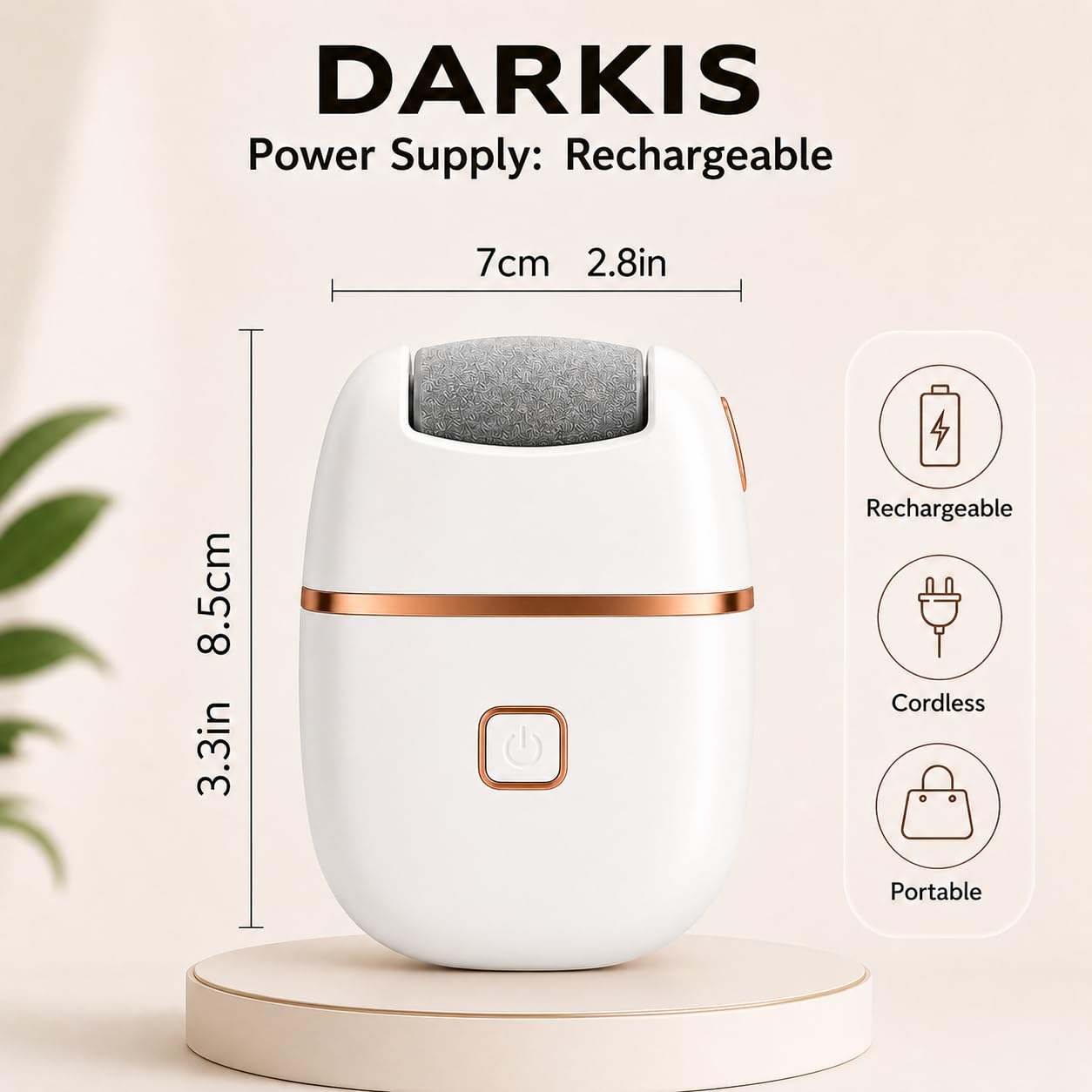 Rechargeable Dual Speed Electric Foot Callus Remover